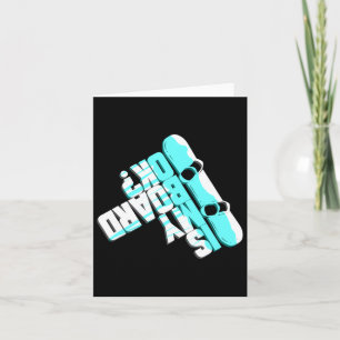 Funny Snowboarding Gift For Winter Holidays Snowbo Card