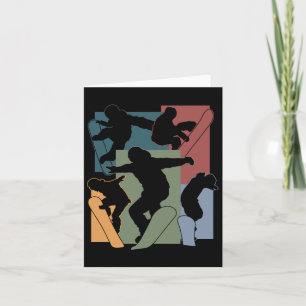 Funny Snowboarding Lover Snowboarder Winter Sports Card