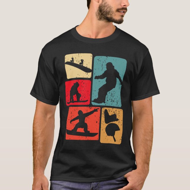Funny Snowboarding Lover Snowboarder Winter Sports T-Shirt (Front)