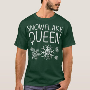 Funny Snowflake Art For Women Mum Ice Snow Winter  T-Shirt