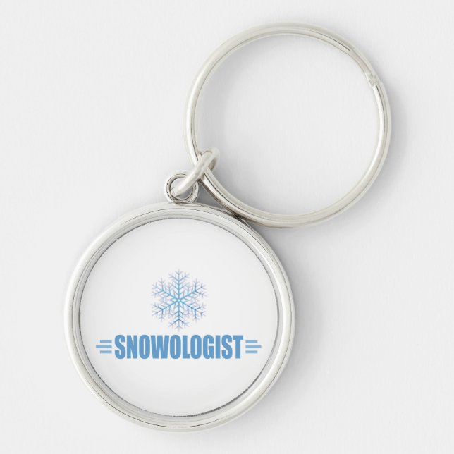 Funny Snowflake Key Ring (Front)