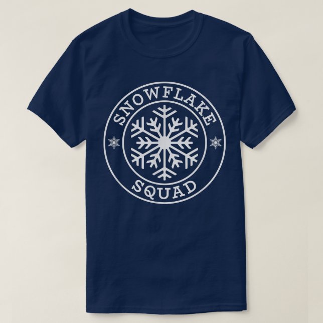 Funny Snowflake Squad Winter Snow Lover  T-Shirt (Design Front)
