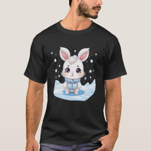 Funny Snowflakes Bunny for cuta Animals and Snow L T-Shirt