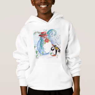 FUNNY SNOWMAN AND PENGUIN'S WINTER SERENADE