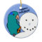 Funny Snowman Blue Parrotlet Ornament