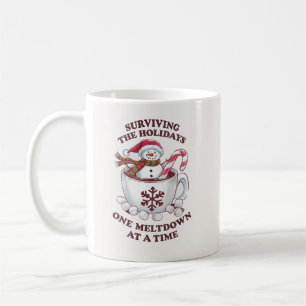 Funny Snowman Christmas Holidays  Coffee Mug