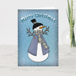 Funny Snowman Holiday Card