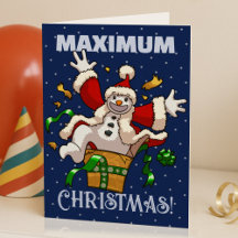 Funny Snowman Maximum Christmas Surprise Cartoon