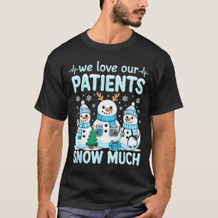 Funny Snowman Nurse Christmas Winter Holiday Healt T-Shirt