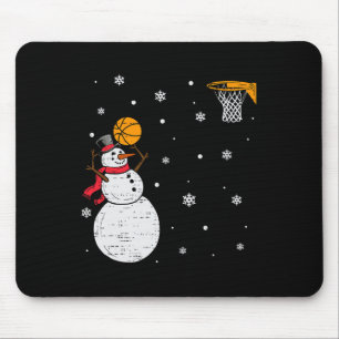 Funny Snowman Sketll Christmas Xmas Sports Men Boy Mouse Pad