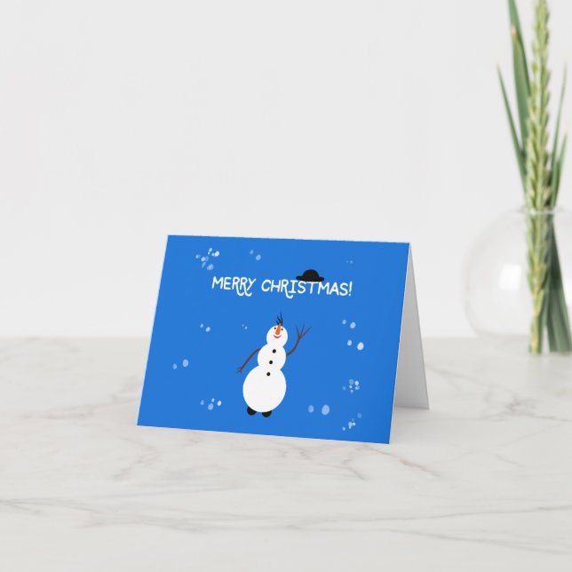 Funny snowmen  card (Front)