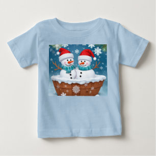 Funny Snowmen Toddler Tshirt