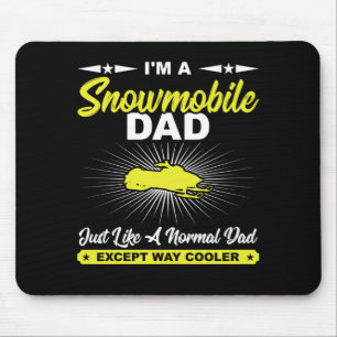 Funny Snowmobile Dad Snowmobile Rider Gift T-Shirt Mouse Pad