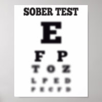 Funny Sobriety Test 🍻 Blurry Eye Chart