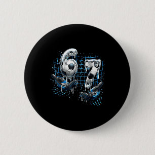 Funny Soccer 67 Six Seven Funny Number 67 Meme Foo 6 Cm Round Badge