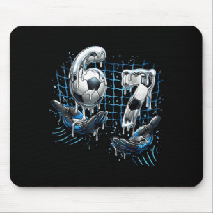 Funny Soccer 67 Six Seven Funny Number 67 Meme Foo Mouse Pad