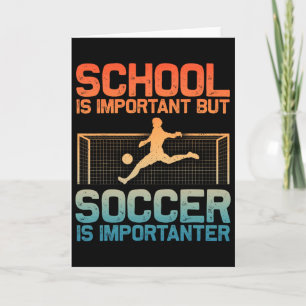 Funny Soccer Art For Boys Girls Men Women Gag Socc Card