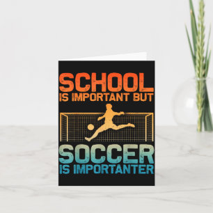 Funny Soccer Art For Boys Girls Men Women Gag Socc Card