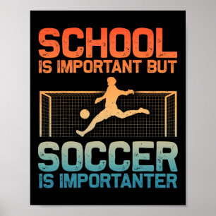Funny Soccer Art For Boys Girls Men Women Gag Socc Poster