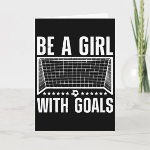 Funny Soccer Art For Women Girls Soccer Player Soc Card
