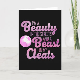 Funny Soccer Art For Women Girls Soccer Player Soc Card