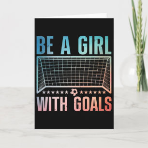 Funny Soccer Art For Women Girls Soccer Player Soc Card
