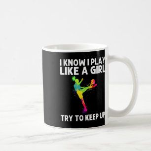 Funny Soccer Art For Women Girls Soccer Player Soc Coffee Mug