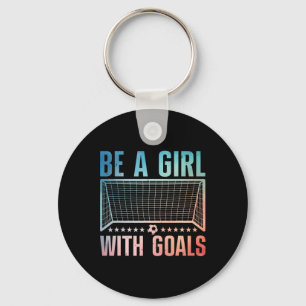 Funny Soccer Art For Women Girls Soccer Player Soc Key Ring