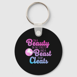 Funny Soccer Art For Women Girls Soccer Player Soc Key Ring