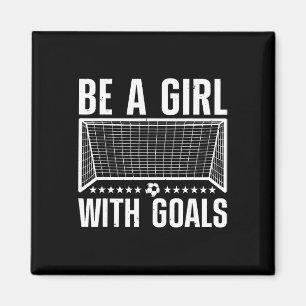 Funny Soccer Art For Women Girls Soccer Player Soc Magnet