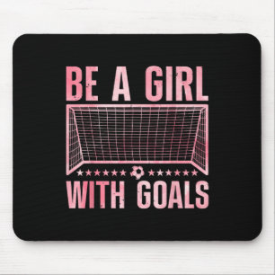 Funny Soccer Art For Women Girls Soccer Player Soc Mouse Pad