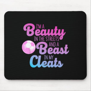 Funny Soccer Art For Women Girls Soccer Player Soc Mouse Pad