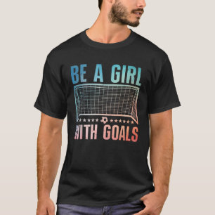 Funny Soccer Art For Women Girls Soccer Player Soc T-Shirt