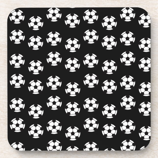 Funny Soccer Ball Pattern Coaster (Front)