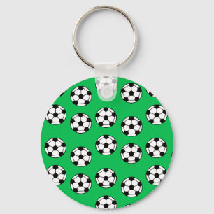 Funny Soccer Ball Pattern Key Ring