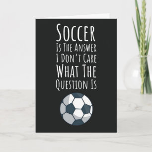 Funny Soccer Cards Kids Sports Player Team Cute