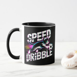 Funny Soccer Cat - Gift for Cat Lovers & Players Mug