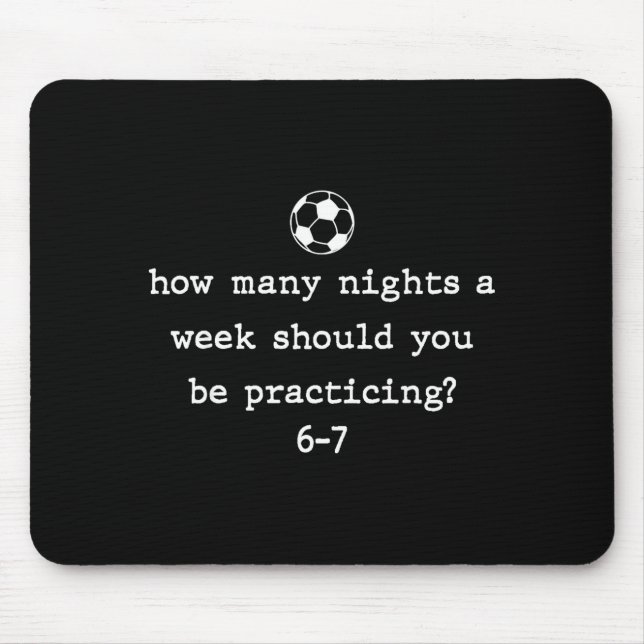 Funny Soccer Coach 67 Soccer Player 6 7 Gen Z Vira Mouse Pad (Front)