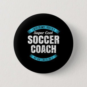 Funny Soccer Coach Thank You Gift 6 Cm Round Badge