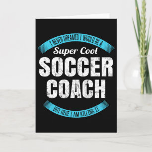 Funny Soccer Coach Thank You Gift Card