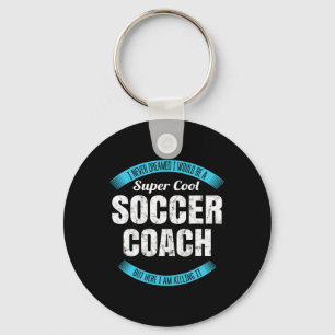 Funny Soccer Coach Thank You Gift Key Ring