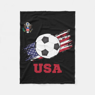 Funny Soccer Cow Slip Footll Farm Cartoon Humor Fleece Blanket