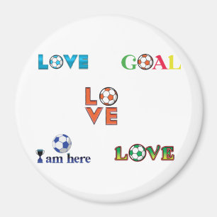 Funny Soccer Cup Sticker Magnet