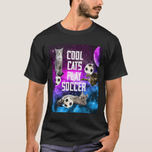 Funny Soccer Design Saying Cats T-Shirt
