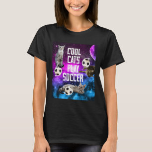 Funny Soccer Design Saying Cats T-Shirt
