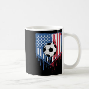 Funny Soccer Drip Boys Ice Cream Patriotic America Coffee Mug
