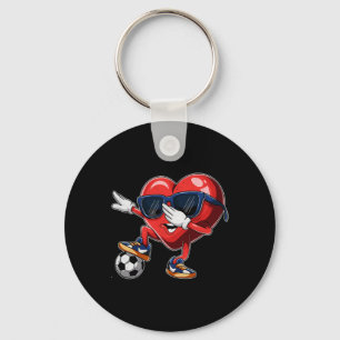 Funny Soccer Drip Boys Ice Cream Patriotic America Key Ring