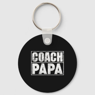 Funny Soccer Football Basketball Coach Papa Father Key Ring