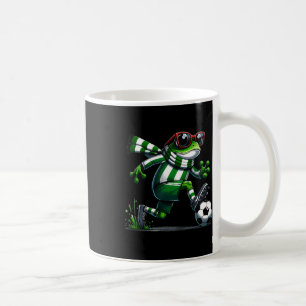Funny Soccer Frog Animal Graphic Frog Playing Socc Coffee Mug