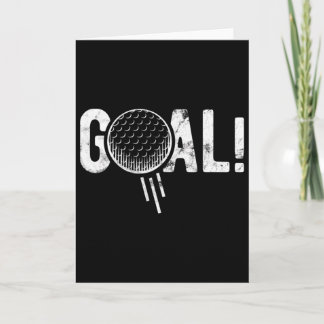 Funny Soccer Goal Golf Four Joke  Card